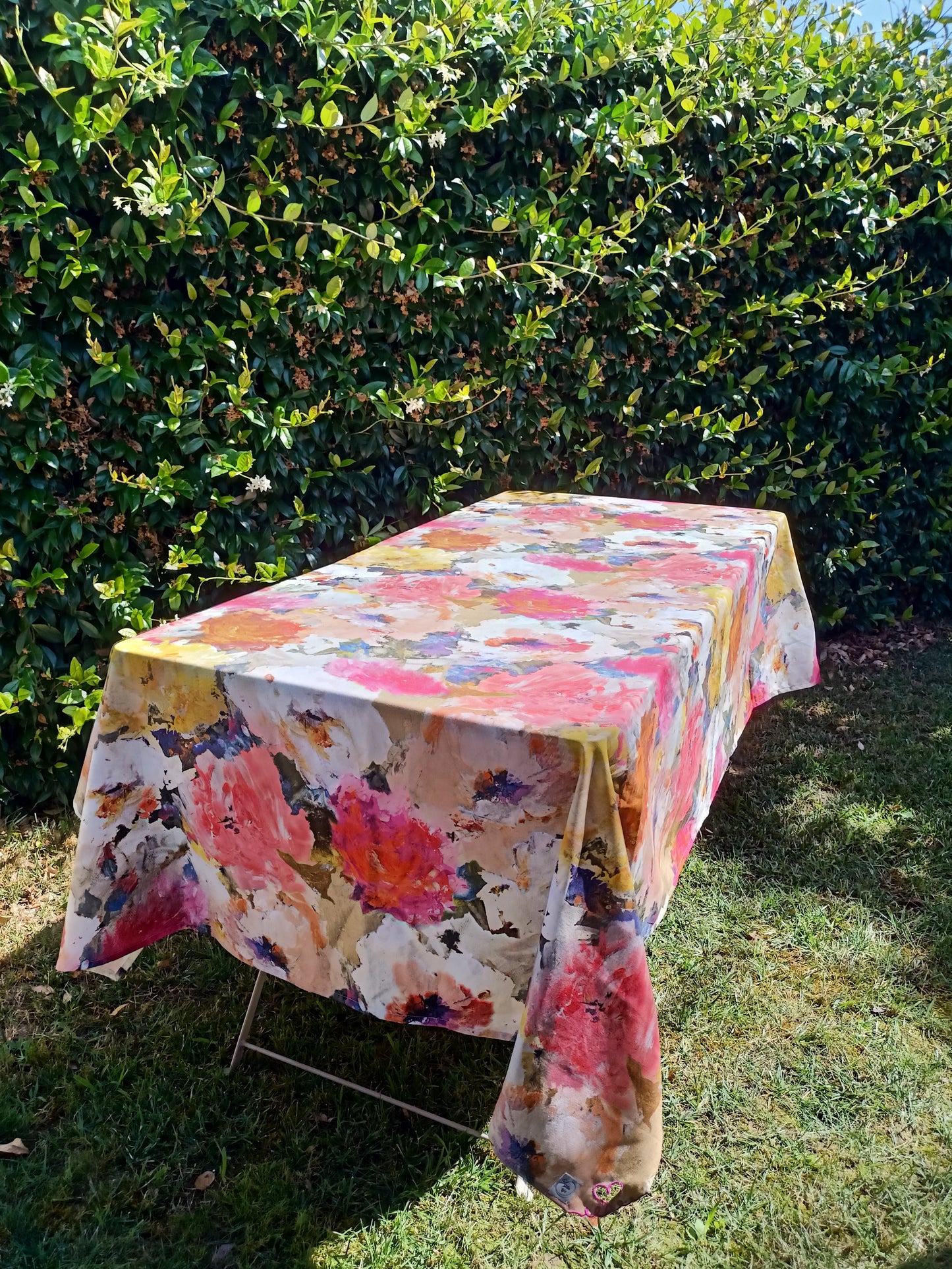Watercolor tablecloth